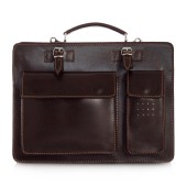 Servieta din piele naturala, model DiAmanti Rovigo Testa di Moro